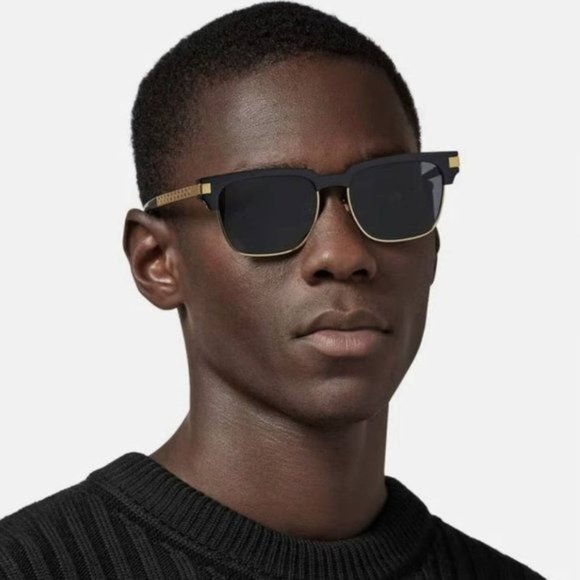 NEW VERSACE VE4447 GB1/87 BLACK DARK GREY SUNGLASSES - Picture 4 of 11